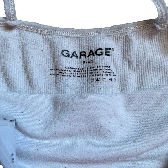 Garage white tank top, size xs - Picture 2 of 3